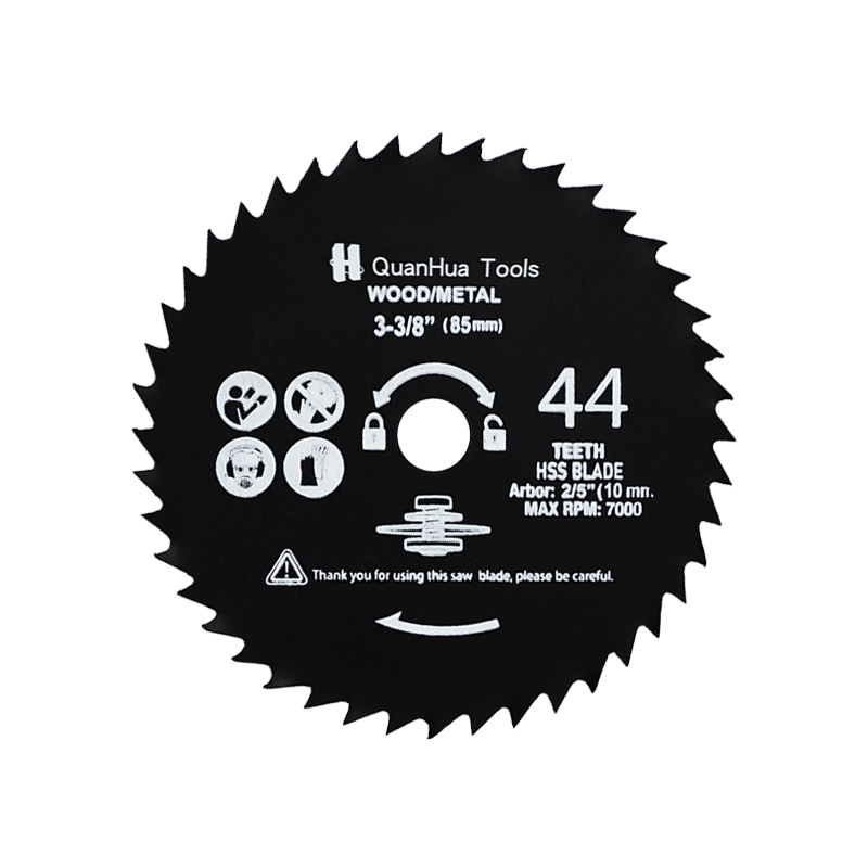 44T HSS High-Speed ​​Steel Wood Secans Circular Saw Blade QH-MH8502
